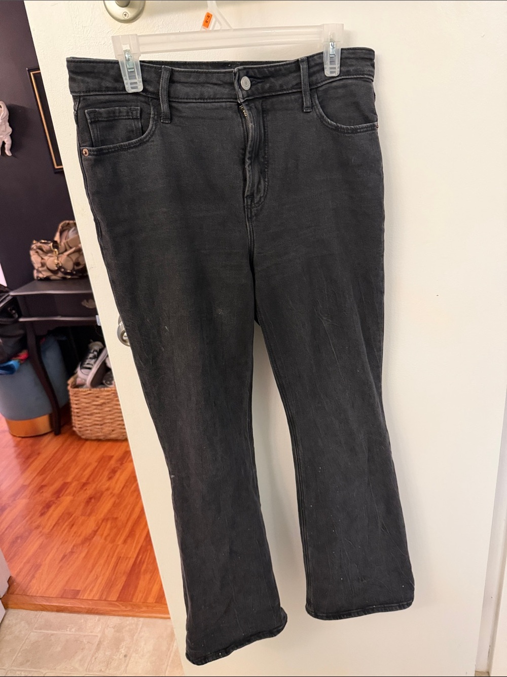 Old Navy Dark Gray Flare Jeans